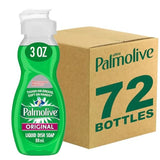 Dishwashing Liquid, Travel Dish Soap, Original Scent, Green, 3 Fluid Ounce Bottle Case of 72 -