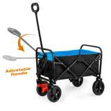 Mini Folding Wagon Garden Shopping Beach Cart