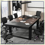 7FT Conference Table for 6-8 People, Large Rectangular Meeting Table