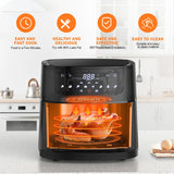 CROWNFUL Air Fryer 7L Touch-screen Display Air Fryer Oven with 8 Cooking Programs