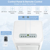 8000 BTU Portable Air Conditioner 3-in-1 AC Unit With Cool Dehum Fan
