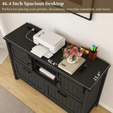 Bestsellerlateral file cabinet 2 drawer with power outlets, farmhouse filing cabinets