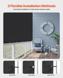 90% Sun Shade Cloth, 10 x 10 ft Pergola Shade Cover with Stainless Steel Grommets