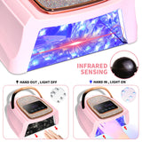 Professional UV LED Nail Lamp Rechargeable 30 LED Nail Dryer Suitable for All Gel Nail Polish Curing Lamps