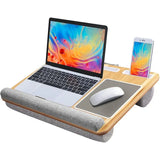 Lap Desk Fits up to 17 inches Laptop Desk, Built in Mouse Pad