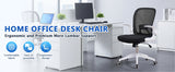 TCGBKAF White Foldable Office Chair Ergonomic Mesh Computer Chair