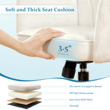 Vanity Chair with Wheels & Back,Vanity Chair Adjustable Height Comfy Desk Chairs