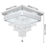 VETRULUS Modern Luxury Crystal Led Pendant Light Rain Drop Chandelier Ceiling Lamp Dining Living Room Nordic Decor Hanging