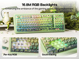 KiiBOOM Phantom98 Lite 1800 ANSI US Layout Wired/BT/2.4GHz Wireless Mechanical Keyboard VIA