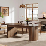 78.7" Extra Long Dining Table for 6-8 People, Large Farmhouse Kitchen Table with Wooden
