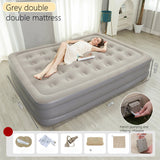 2 Persons Inflatable Mattress Camping Folding Home Indoor Outdoor
