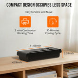 Small Paper Shredder for Home, 6 Sheet Strip Cut Paper Shredder