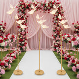 150cm Butterfly LED Floor Lamp 3 Pack, Gold/Silver Wedding Decor,