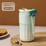450ML Stainless Steel Thermo Water Bottle LED Temperature Display Coffee Cup