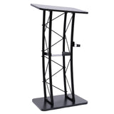 Ergonomic Curved Podium Floor-Standing Pulpit Lecture Podium