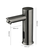 KEMAIDI Touchless Automatic Sensor Bathroom Faucet Brushed Gold Vessel Sink Tap Hands-Free Smart
