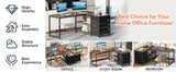 Tribesigns L Shaped Computer Desk with Storage Drawers, 59 inch Corner Desk