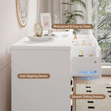 Rustic Farmhouse 6-Drawer Double Dresser, Dresser for Bedroom