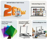 ANYCUBIC Kobra 4/Kobra 4 Combo FDM MultiColor 3D Printer Print in 1 to 8 Color Max 600mm/s Printing Speed APP Control 3D Printer