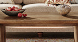 Tribesigns Farmhouse Rectangular Coffee Table, 47.24-Inch w/ Sturdy Base