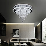 Modern K9 Luxury Crystal Ceiling Lamp Smart Led Living Dining Room