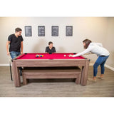 Bench-Included Billiards Table Combo Set