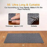 Office Chair Mat for Hardwood and Tile Floor 55"x35" Computer Gaming Rolling Chair Mat Under Desk Low-Pile Rug Large Anti-Sli