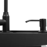 Freestanding Laundry Tub Utility Wash Sink w/ Faucet & Soap Dispenser