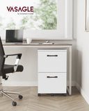 VASAGLE 2-Drawer File Cabinet, Filing Cabinet for Home Office, Small Rolling File Cabinet