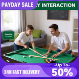 4-In-1 Foosball Table Combo Set with  Billiards Table Tennis for Family Playing