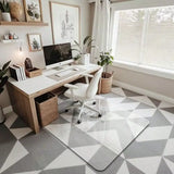 Office Chair Mat for Carpet and Hardwood Upgraded 36" x 48" Dual Use Tempered Glass Chair Mat for Chair