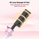 Hot Comb for Black Hair with Adjustable Temperature 400-500℉, Dual Voltage Straightener for Wigs,