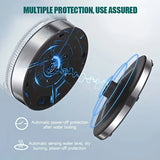2L Glass Electric Kettle, 1000W Fast Boil with Auto Shut-Off, Transparent White Pot for Tea/Coffee