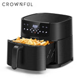 CROWNFUL Air Fryer 7L Touch-screen Display Air Fryer Oven with 8 Cooking Programs