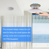Herdio 4 Inch 160W Home In-Wall Ceiling Waterproof Speaker Surround Sound Speaker for Kitchen Bathroom