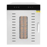 20-Trays Stainless Steel Food Dryer,110V Silver Rectangular Food Dehydrator 46*40*60cm