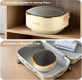 13L Portable Washing Machine for Underwear & Socks, Foldable Mini Washer with 3 Wash Modes and