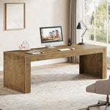 Tribesigns 79-Inch Extra Long Desk, Two Person Double Desk for Home Office