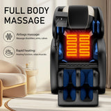 Zero Gravity Full Body Massage Chair with Heating, Airbags, Foot Roller