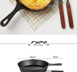 Cast Iron Skillet – Pre-Seasoned Non-Stick Frying Pan for Gas, Electric