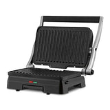 GR-11P1 Griddler 3-in-1 Grill and Panini Press Silver for Cooking Sandwiches and Grilling