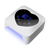 Rechargeable UV LED Nail Lamp 72W Cordless UV Light for Nails With Rhinestone Heart Shaped Manicure Pedicure