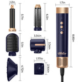 7 In 1 Hair Dryer Brush Brushless High Speed Hair Dryer with Diffuser Ionic Blow Dryer Hot Air Styling Comb