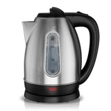 1.8L Stainless Steel Electric Kettle with Water Level Window, Auto Shut-Off, Boil-Dry Protection