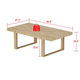 7.2FT Rectangular Conference Table Modern Meeting Desk Office Seminar Room