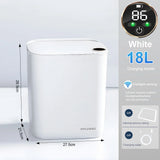 20L Smart Sensor Trash Can With Display Type-C Recharging Automatic Wastebin For Bathroom