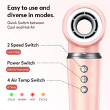 Bopcal 5 In 1 Hair Dryer Hot Air Comb Electric Hair Curling Iron 1200W High Speed Blower Multifunctional