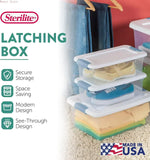 （XMSJ-Hot）48-Pack Latching Box, Under Bed Storage Bins with Lids
