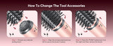 5 in 1 High Speed Hair Dryer,Hot Air Comb Set,Hair Brush,Curling Iron,Hair Straightener Styling Tool,