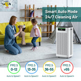 Jafända Air Purifier for Home Large Room 3800 ft², APP & Alexa, Ture HEPA